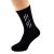 Personalised Suit Up Mens Black Wedding Socks