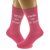 Personalised Wifey Material Fun Hot Pink Womens Socks