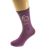 The Best Auntie Rose Gold Print Purple Socks