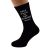 Keep Calm Design Black Mens Wedding Socks