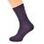 Plain Deep Purple Cotton Ladies Socks