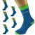 Mens Blue & Lime Green Funky Wedding Socks