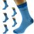 Pale & Dark Blue Funky Mens Wedding Socks