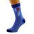 I Love Cricket Pale & Dark Blue Mens Socks