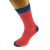 Salmon PInk & Dark Blue Mens Funky Socks