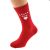 I Love You Heart Design Red Valentine Socks