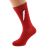 Lightning Strike Design Red Valentine Socks
