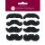 Pack of 16 Moustache Theme Drinks Markers