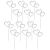 Pack of 12 Heart Cake Picks