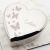 Beautifully Engraved Personalised With Name & Butterfly Design Silver Heart Shaped Trinket Box