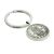 Silver Keyring with Polished Shilling Coin (Engravable)