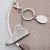 Personalised Glitzy Sports Shoe Boot Keyring 