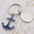 Blue Anchor Keychain (Engravable)