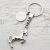 Horse Design Keyring with Engravable Tag