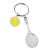 Tennis Racquet with Tennis Ball Token Keyring (Engravable)