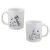 Bride & Groom Butterfly Design Mugs Set