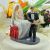 Bride & Groom Putting on Shoe Cake Topper (DWC)