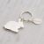 Personalised Engraved Chrome Metal Plane Keyring