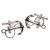 Solid Silver Anchor Cufflinks on swivel finding, Hallmarked.