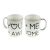 You + Me = Awesome Romantic Mug