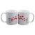 With Love Hearts From Her to Him or Him to Her Design Mug