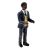Afro Caribbean Groom Cake Topper Figure