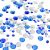 Mixed Blue & Mixed Clear Table Crystals (pack of 350)