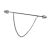 Rhodium Plated Spiral End Collar Pin