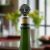English Made Pewter and Cork Green Man Wine Bottle Stopper in Gift Pouch