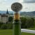 English Made Pewter Edinburgh Castle Wine Bottle Stopper in Gift Pouch