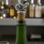 English Made Pewter Otter Wine Bottle Stopper in Gift Pouch