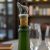 English Made Pewter Howling Wolf Wine Bottle Stopper in Gift Pouch