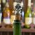 English made Pewter Sugar Skull Wine Bottle Stopper in Gift Pouch