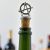 English Made Pewter and Cork Anarchy Wine Bottle Stopper in Pouch