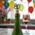English Made Pewter and Cork 80 Years 80th Birthday Wine Bottle Stopper In Gift Pouch