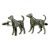 English Made Pewter Dalmatian Dog Cufflinks