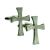 Religious Cross English Pewter Cufflinks