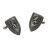 English Made Pewter Scottish Heater Shield Cufflinks