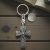 Personalised English Made Pewter Celtic Cross Keyring in Gift Pouch