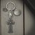 Personalised English Made Pewter Celtic Cross Keyring in Gift Pouch