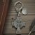 Personalised English Made Pewter Celtic Cross Keyring in Gift Pouch