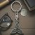 Personalised English Made Pewter Celtic Triangle Keyring in Gift Pouch