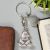 Personalised English Made Pewter Teddy Bear with Gems Keyring