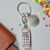Personalised English Made Pewter Mobile Phone with Gems Keyring