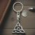 Personalised English Made Pewter Celtic Triangle Keyring in Gift Pouch