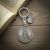 Personalised English Made Pewter Celtic Wicker Man Keyring in Gift Pouch