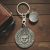 Personalised English Made Pewter Bird Goddess Keyring 