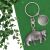 Personalised English Made Pewter Badger Keyring