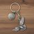 Personalised English Made Pewter Kestrel Keyring