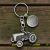 Personalised English Made Pewter Vintage Tractor Keyring